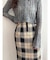 ロービングチェックナロースカート