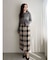 ロービングチェックナロースカート