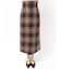 ロービングチェックナロースカート