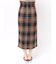 ロービングチェックナロースカート
