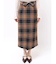 ロービングチェックナロースカート