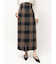 ロービングチェックナロースカート