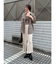 ツイードビッグシャツ