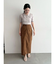 スエードライクジップIラインスカート