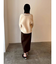 スエードライクジップIラインスカート