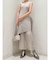シフォンプリーツニットドッキングワンピース