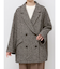 ネップツイードオーバージャケットコート