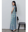 シアーチェックニットワンピース