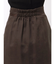 サテンパイピングシアーIラインスカート