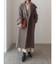 アシンメトリーカラーナローフレアワンピース