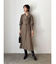 アシンメトリーカラーナローフレアワンピース