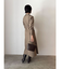 アシンメトリーカラーナローフレアワンピース