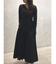 アシンメトリーニットドッキングワンピース