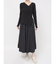 アシンメトリーニットドッキングワンピース
