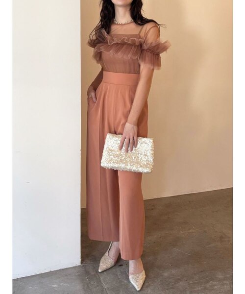 LADYフリルオフショルコンビネゾン｜ラグナムーンの通販｜&mall