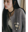 【REVIVAL】【WEB限定カラーあり】ミニシャギーセッケツニットカーデ