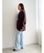 【REVIVAL】【WEB限定カラーあり】ミニシャギーセッケツニットカーデ