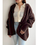【REVIVAL】【WEB限定カラーあり】ミニシャギーセッケツニットカーデ