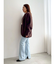 【REVIVAL】【WEB限定カラーあり】ミニシャギーセッケツニットカーデ