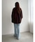 【REVIVAL】【WEB限定カラーあり】ミニシャギーセッケツニットカーデ