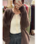 【REVIVAL】【WEB限定カラーあり】ミニシャギーセッケツニットカーデ
