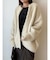 【REVIVAL】【WEB限定カラーあり】ミニシャギーセッケツニットカーデ