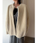 【REVIVAL】【WEB限定カラーあり】ミニシャギーセッケツニットカーデ