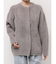 【REVIVAL】【WEB限定カラーあり】ミニシャギーセッケツニットカーデ