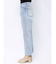 ウエストアシンメトリーデニムパンツ