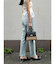 ウエストアシンメトリーデニムパンツ