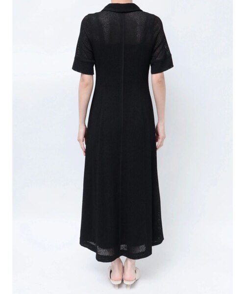 メッシュレースカラーネックワンピース｜ラグナムーンの通販｜&mall