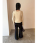 セミフレアスリットパンツ