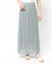 チュールメッシュナローフレアスカート