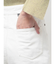 ウエストアシンメトリーデニムパンツ