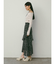 楊柳プリントアシンメトリーティアードスカート