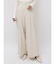 ウォッシャブルタックワイドパンツ