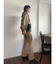 ポンチセミフレアパンツ