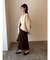 【WEB限定】ループヤーンセッケツニットブルゾン