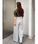 アシメネックデザインブラウス