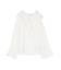 クレープフリルブラウス