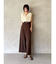 メッシュフリルノースリニットプルオーバー
