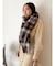 ワイドチェックストール
