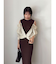 シャツドッキングリブニットワンピース