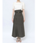 バイカラーベルトスカート