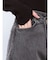 ウエストアシンメトリーデニムパンツ