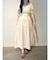 フロントZIPウエストタックワンピース