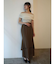 ライトベロアオフショルトップス