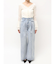 タックデニムワイドパンツ