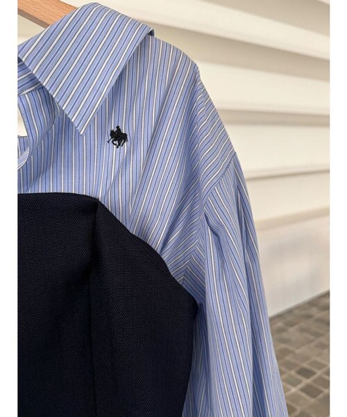 【ラグナムーン】【POLO BCSコラボ】シャツドッキングワンピース LAGUNAMOON（ラグナムーン）の「【POLO BCSコラボ】シャツ