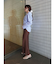 アシンメトリーカラーカシュクールシャツ